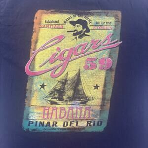 Habana Cigar Design Vintage Pocket Xl Shirt Distressed